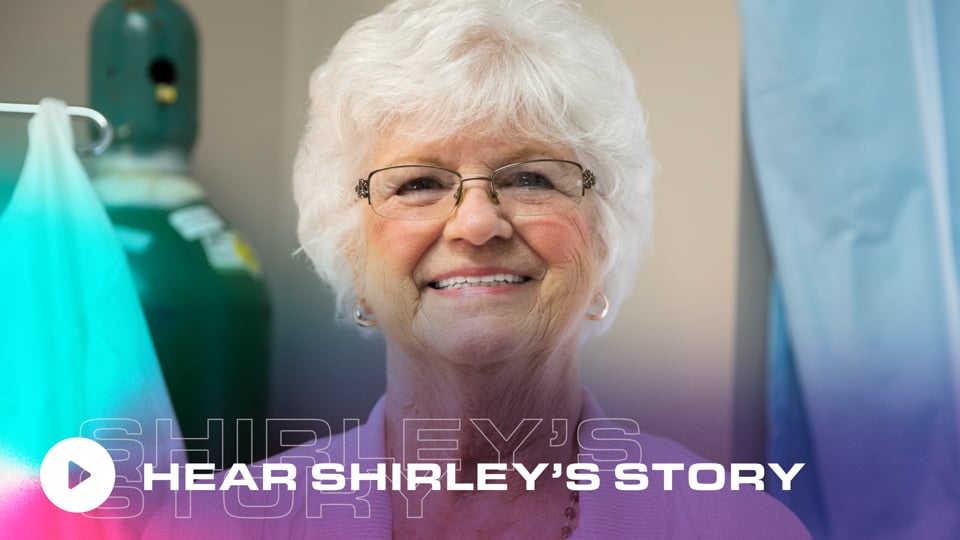 Shirley, an actual Stabili-Teeth patient of Dr. Lance Timmerman